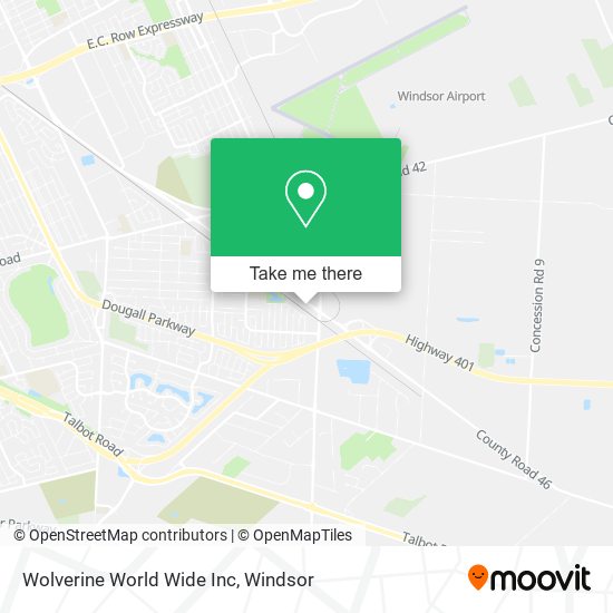 Wolverine World Wide Inc map