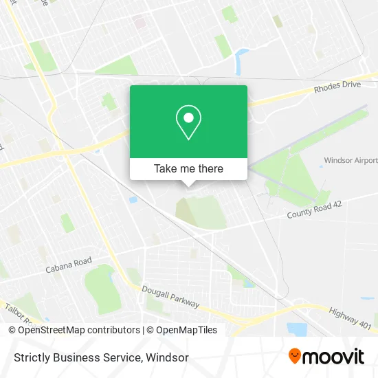 Strictly Business Service map