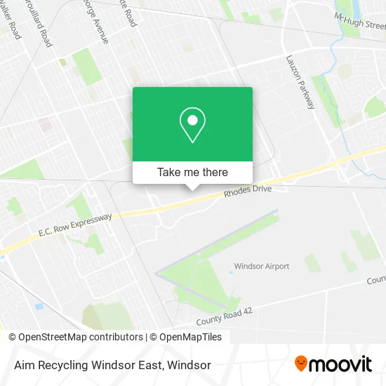 Aim Recycling Windsor East map