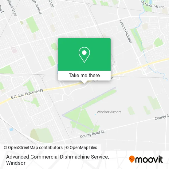 Advanced Commercial Dishmachine Service map