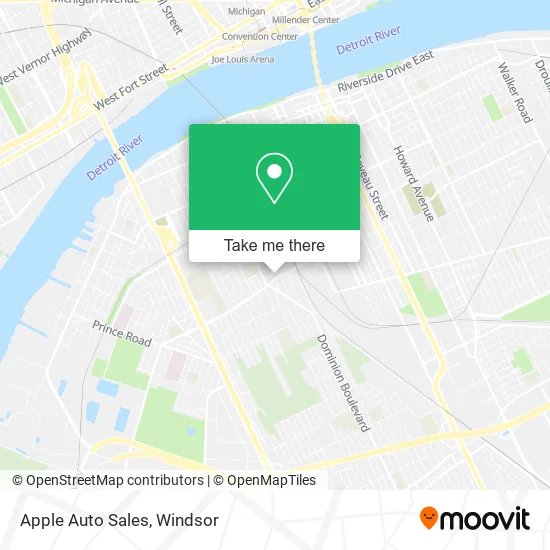 Apple Auto Sales map