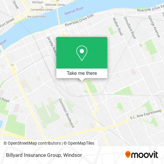 Billyard Insurance Group map