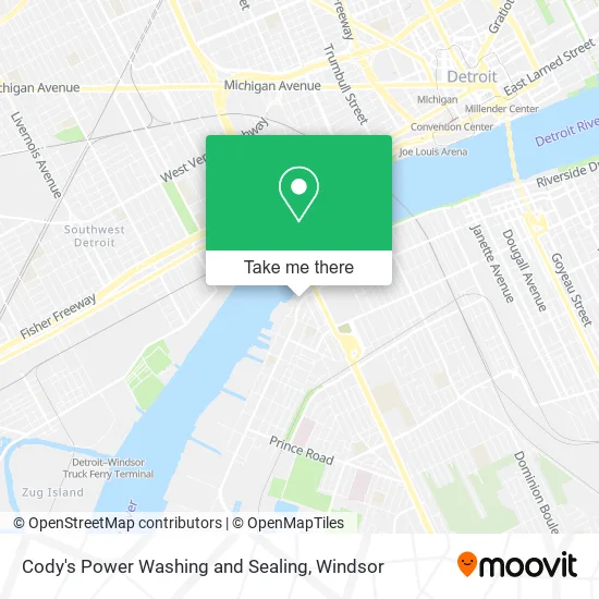 Cody's Power Washing and Sealing map