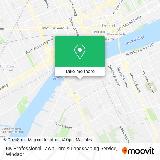 BK Professional Lawn Care & Landscaping Service map