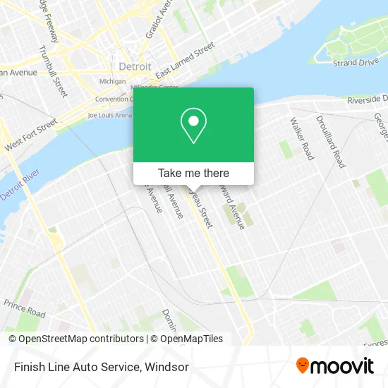 Finish Line Auto Service map