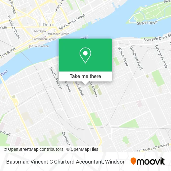 Bassman, Vincent C Charterd Accountant map