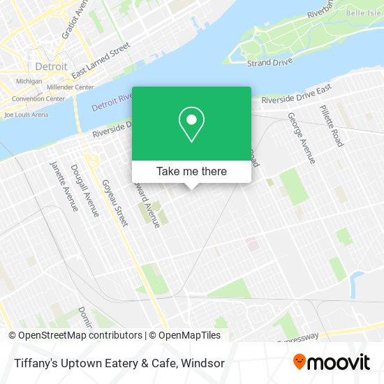 Tiffany's Uptown Eatery & Cafe map