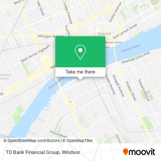 TD Bank Financial Group map