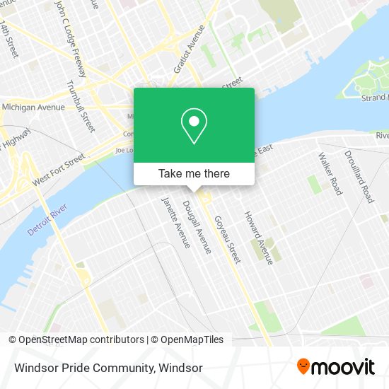 Windsor Pride Community map