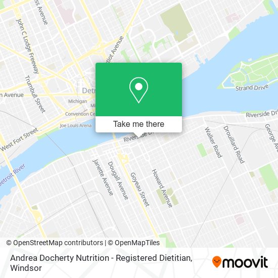 Andrea Docherty Nutrition - Registered Dietitian map