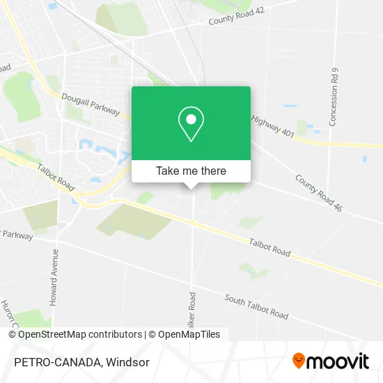 PETRO-CANADA map