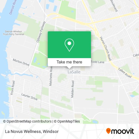 La Novus Wellness map