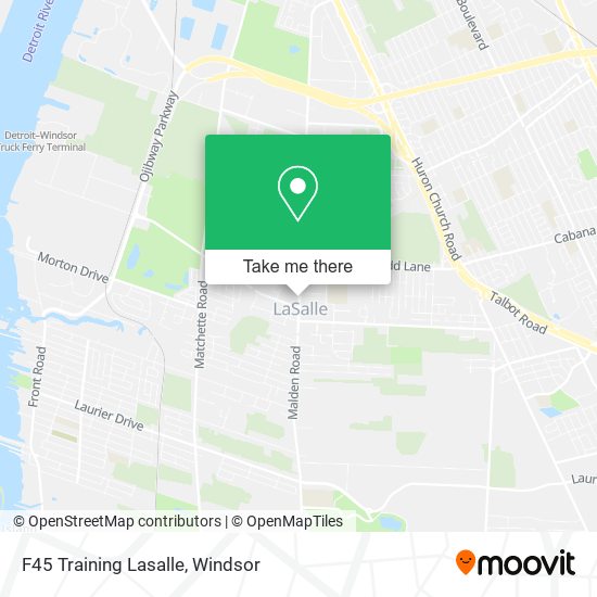 F45 Training Lasalle map