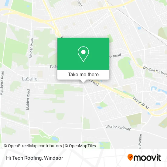 Hi Tech Roofing map