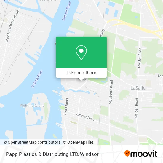 Papp Plastics & Distributing LTD map