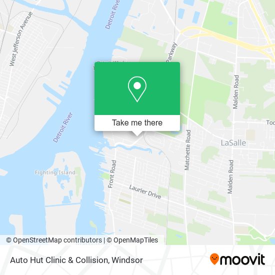Auto Hut Clinic & Collision map