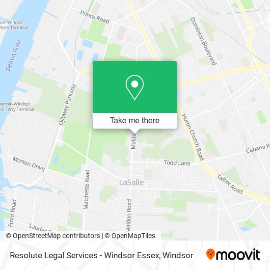 Resolute Legal Services - Windsor Essex map