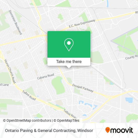 Ontario Paving & General Contracting map