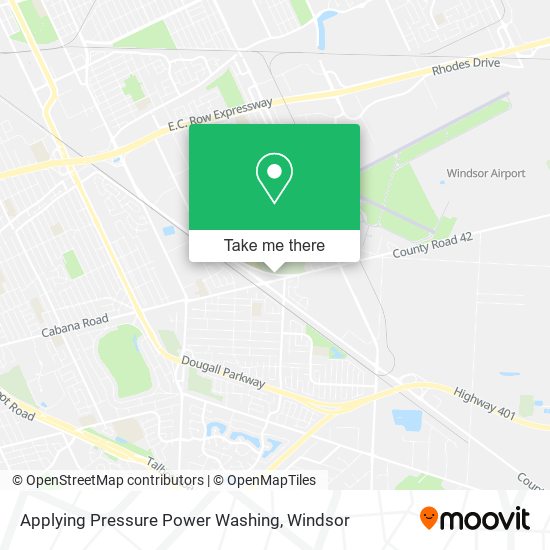 Applying Pressure Power Washing map