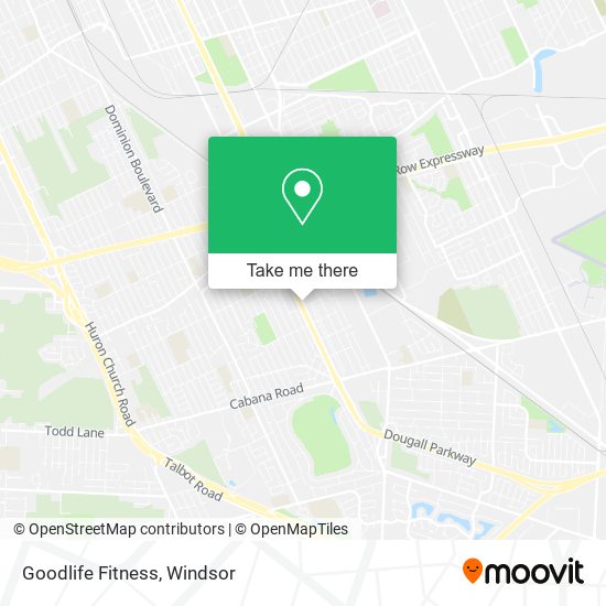 Goodlife Fitness map