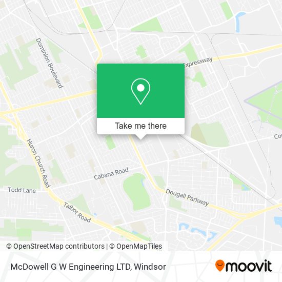 McDowell G W Engineering LTD map