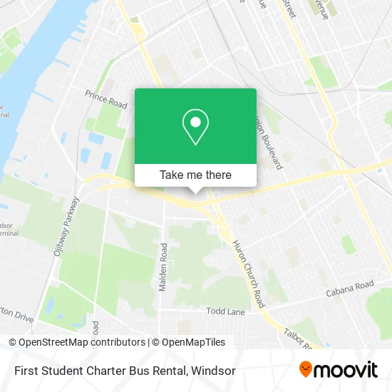 First Student Charter Bus Rental map