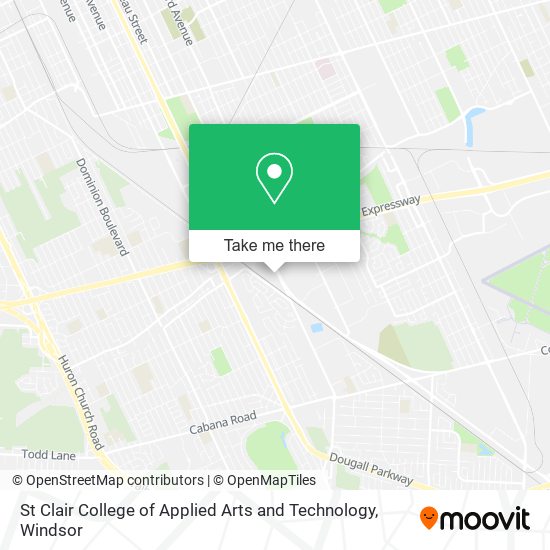 St Clair College of Applied Arts and Technology map