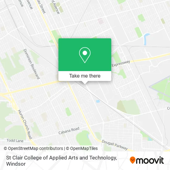 St Clair College of Applied Arts and Technology map