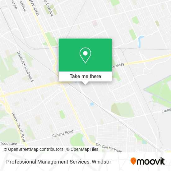 Professional Management Services map