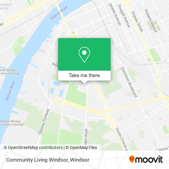 Community Living Windsor map