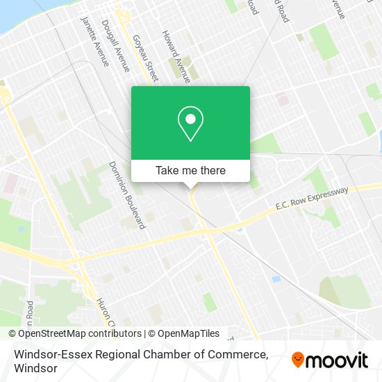 Windsor-Essex Regional Chamber of Commerce map