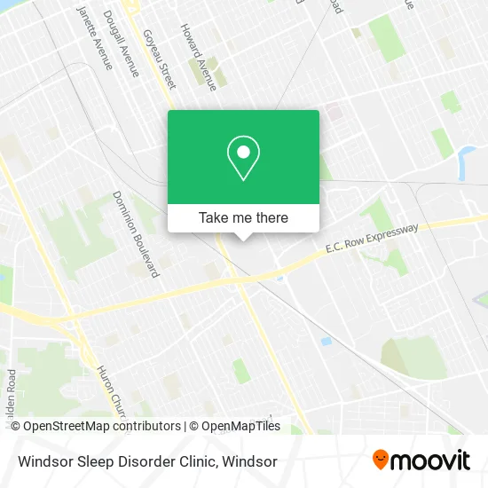 Windsor Sleep Disorder Clinic map