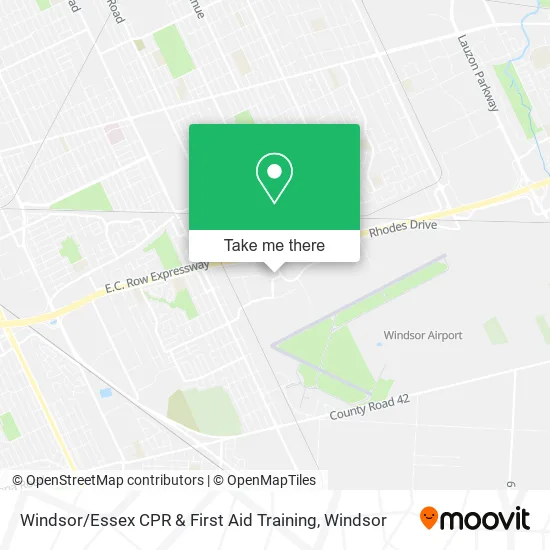 Windsor / Essex CPR & First Aid Training map