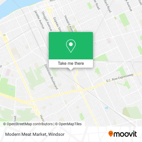 Modern Meat Market map