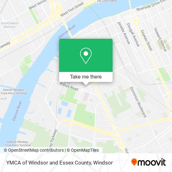 YMCA of Windsor and Essex County map