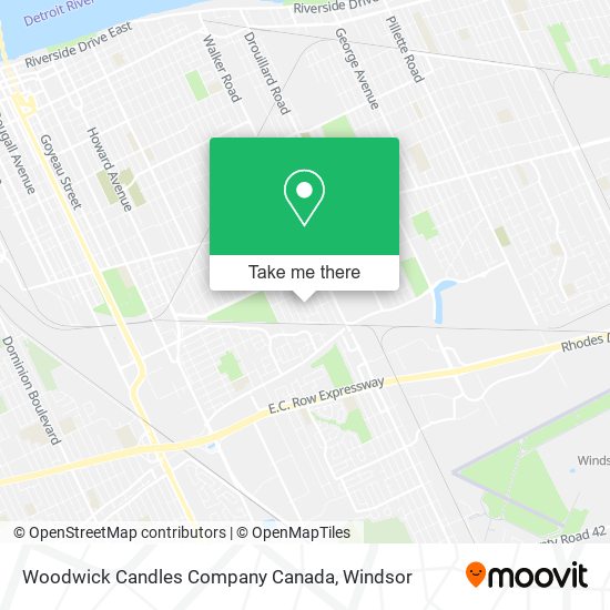 Woodwick Candles Company Canada map