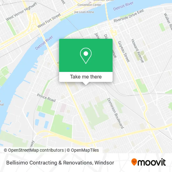 Bellisimo Contracting & Renovations map