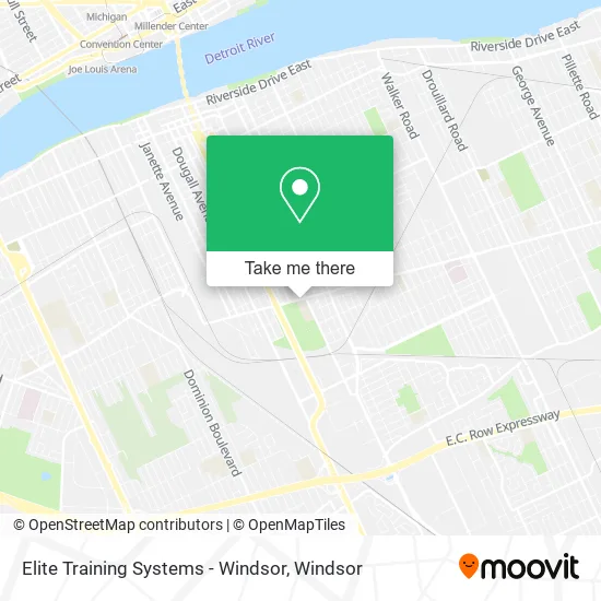 Elite Training Systems - Windsor map
