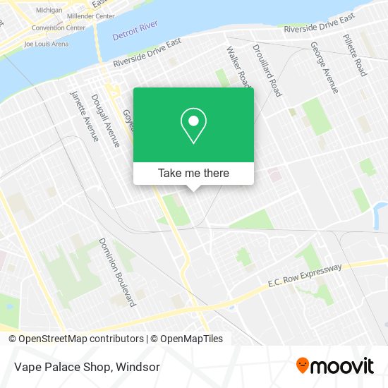 Vape Palace Shop map