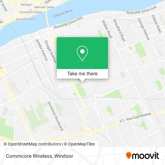 Commcore Wireless map