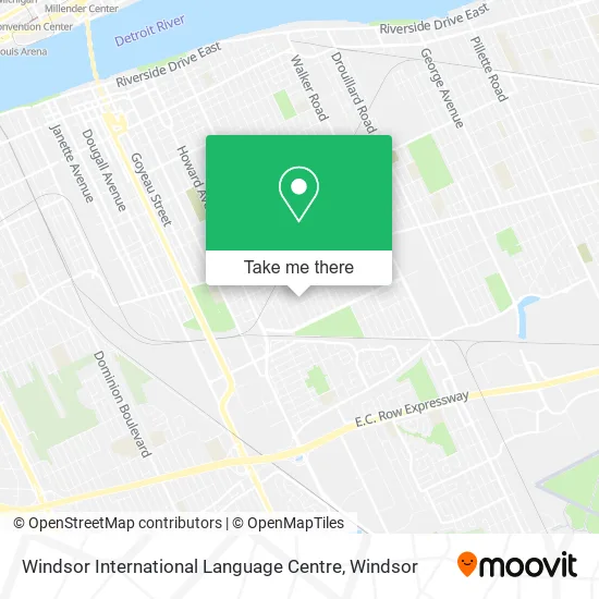 Windsor International Language Centre map