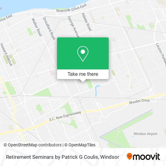 Retirement Seminars by Patrick G Coulis map