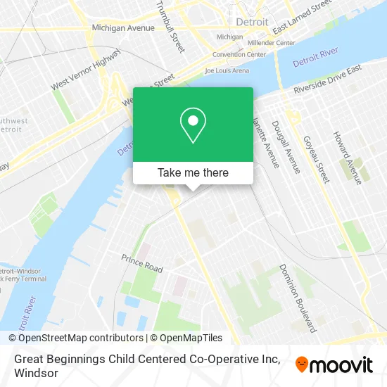 Great Beginnings Child Centered Co-Operative Inc map