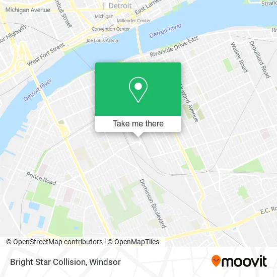 Bright Star Collision map