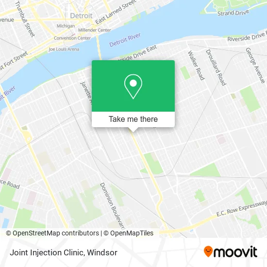 Joint Injection Clinic map