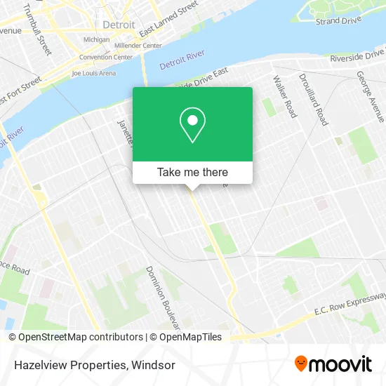 Hazelview Properties map