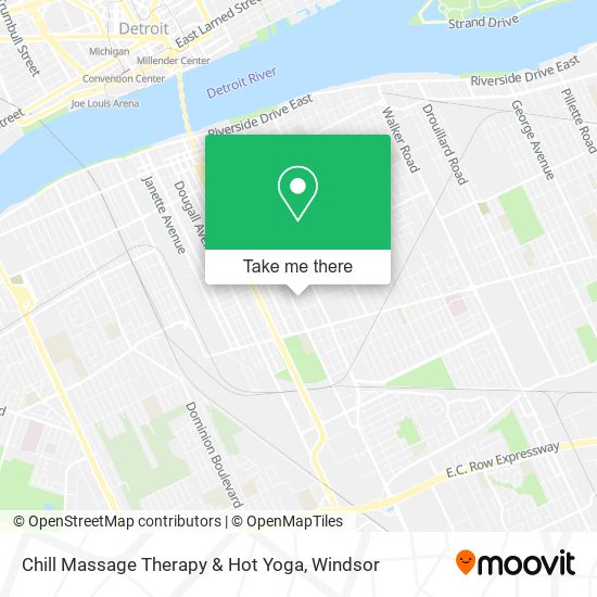 Chill Massage Therapy & Hot Yoga map