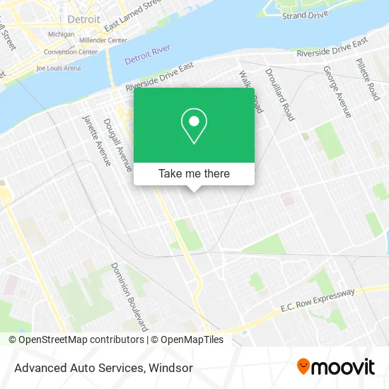 Advanced Auto Services map