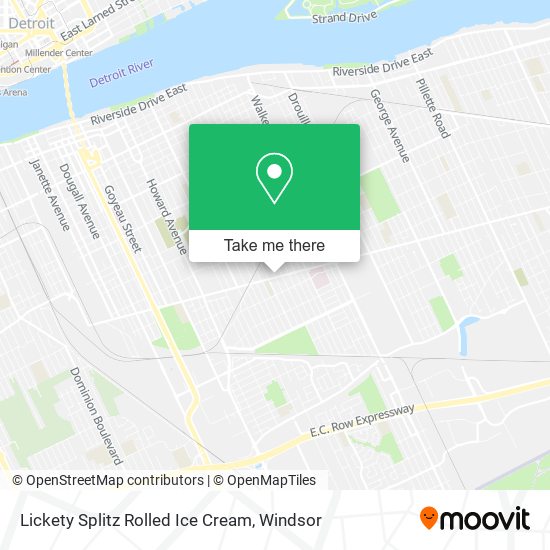 Lickety Splitz Rolled Ice Cream map