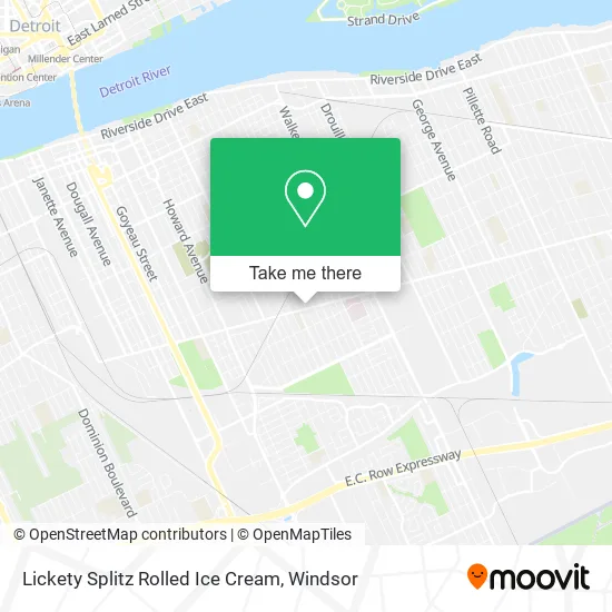 Lickety Splitz Rolled Ice Cream map